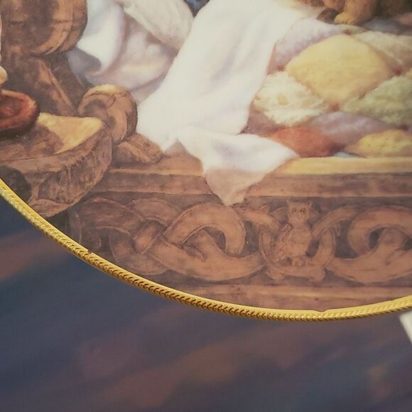 Vtg 1991 Knowles Collector Plate "Goldilocks & the Three Bears" COA Original Box - Picture 5 of 13